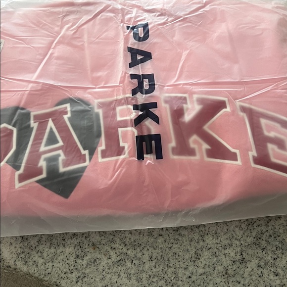 💗Parke Blush Jean Heart Mockneck Sweater L/XL In Hand Ready to Ship! - Picture 3 of 7